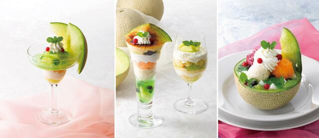 登場するスイーツたち【ロイヤルホスト 夏季限定デザート『Melon＆Granita（メロン＆グラニータ）』】