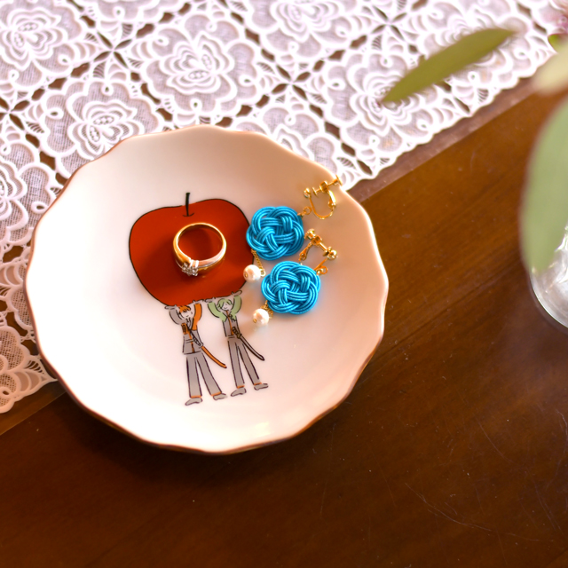 九谷焼 花型皿（鶯丸・大包平）