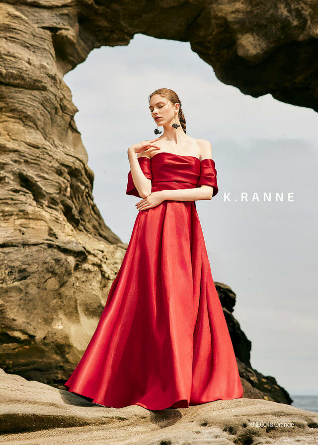 クラウディア|「K.RANNE-クランネ-」新作ウェディングドレス|KNE0048_Orange