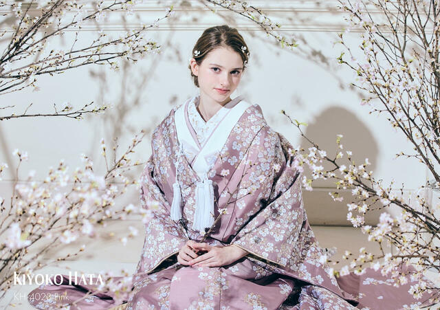 【クラウディア】KIYOKO HATA(キヨコハタ)新作ウェディングドレス|KH-4023_Pink